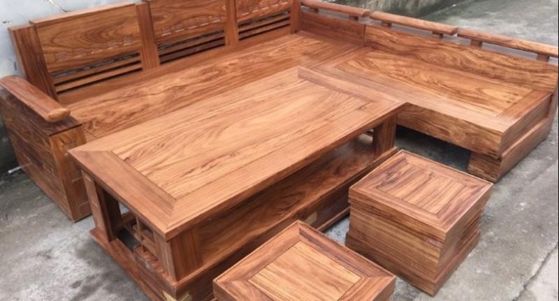bàn ghế gỗ phòng khách đơn giản nhưng chất lượng cao